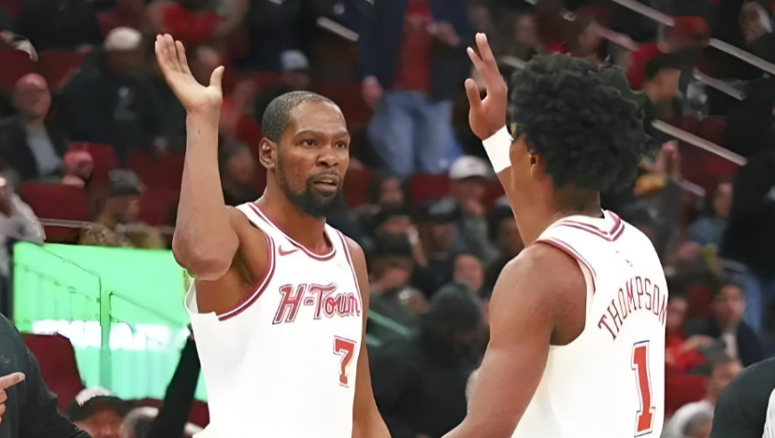 火箭开拓者末节决胜时刻：火箭轰15-0反超 杜兰特死神跳投大逆转