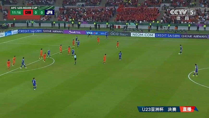 首次丢球！日本U23禁区内打门折射破门 李昊飞扑可惜未能救险