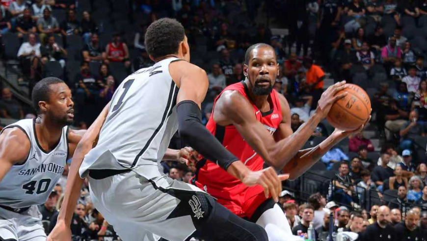 两代竹竿人！文班vs杜兰特集锦 两大超巨互送隔扣太劲爆