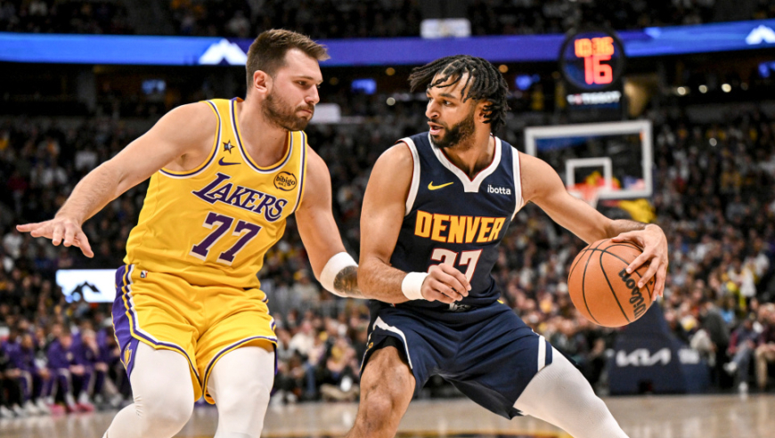 艾顿伤退湖人16分逆转掘金 东契奇38+13+10詹姆斯19+9+8