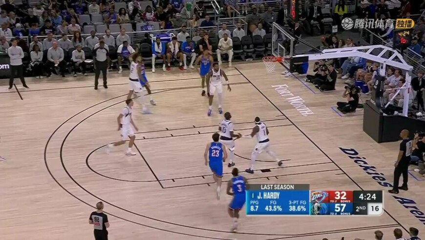 【回放】NBA季前赛：雷霆vs独行侠第2节中文解说回放