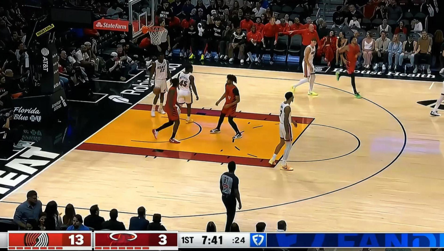 你的主场我做主！开拓者开场轰出13-0攻击波梦幻开局碾压热火