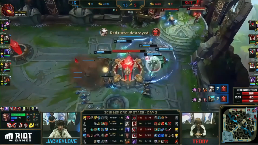 1557是什么？lpl最扬眉吐气的一场比赛