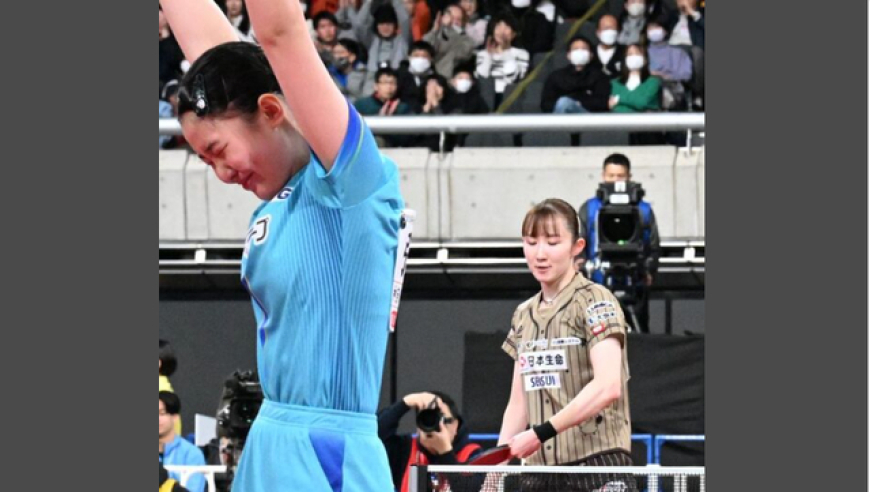 张本美和时隔37届赛事再创单届双冠王壮举，三度决赛终胜早田希娜