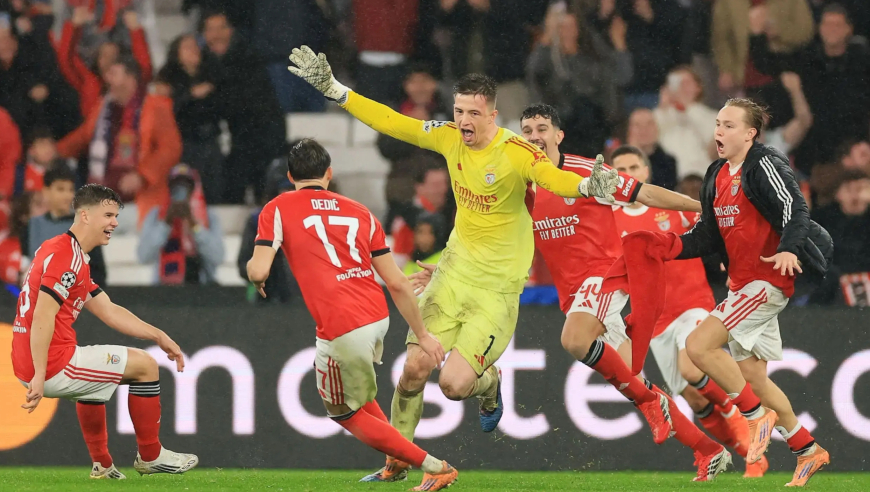 欧冠：皇马2-4客负本菲卡 门将特鲁宾读秒破门 姆巴佩双响难救主