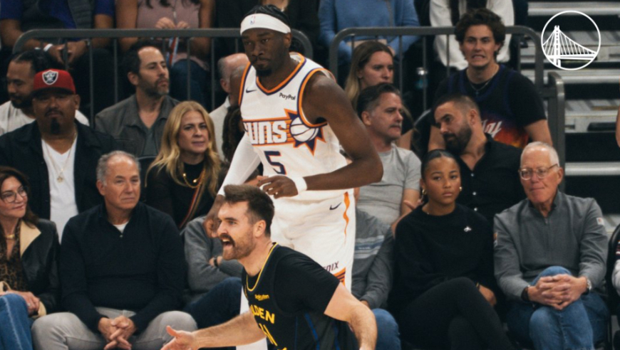 库里缺席逆转太阳14分！勇士5人上双命中20记三分 狄龙24+6丢关键球