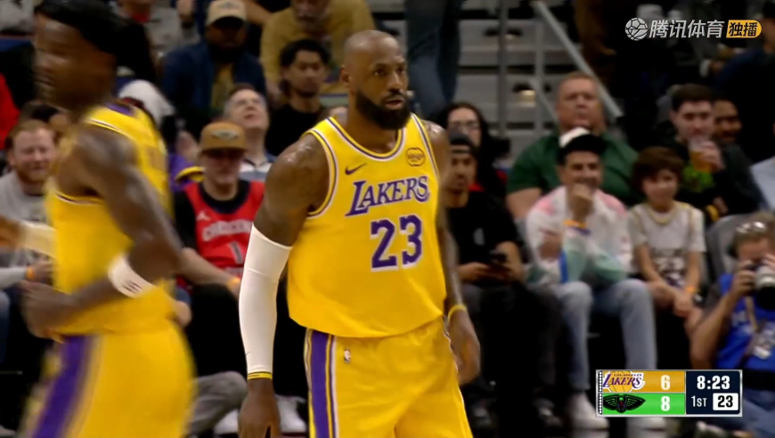 手感火热！艾顿追身大帽东契奇撤步跳投 詹姆斯45&deg;三分一箭穿心