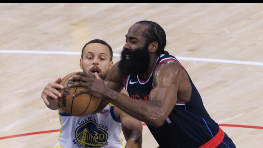 惨败！哈登20分，小卡状态不佳，快船客场不敌勇士