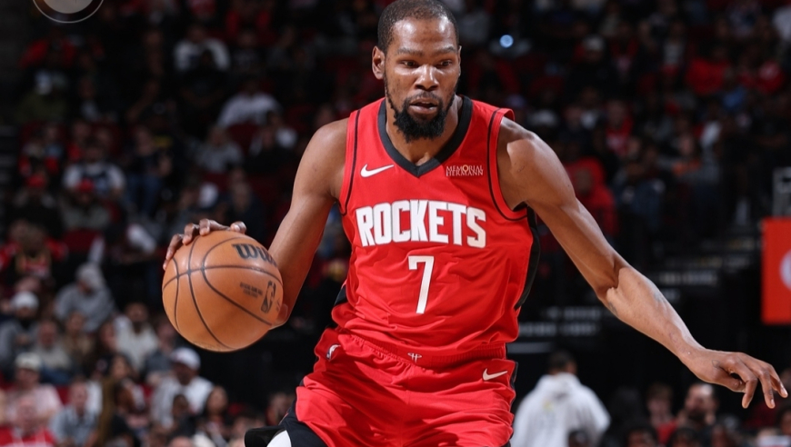 火箭生涯新高！杜兰特18投轰39+6记三分：关键四罚全中杀死比赛