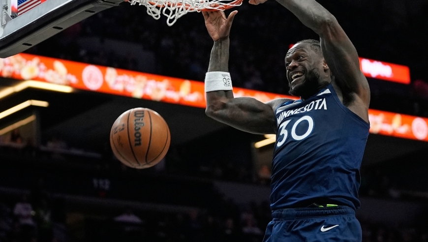 NBA常规赛：12连败本季最长！奇才7人上双仍输森林狼 兰德尔32+10