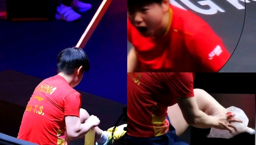 多角度还原孙颖莎受伤全过程：拉球移动痛到脸剧变 局间自己揉脚踝