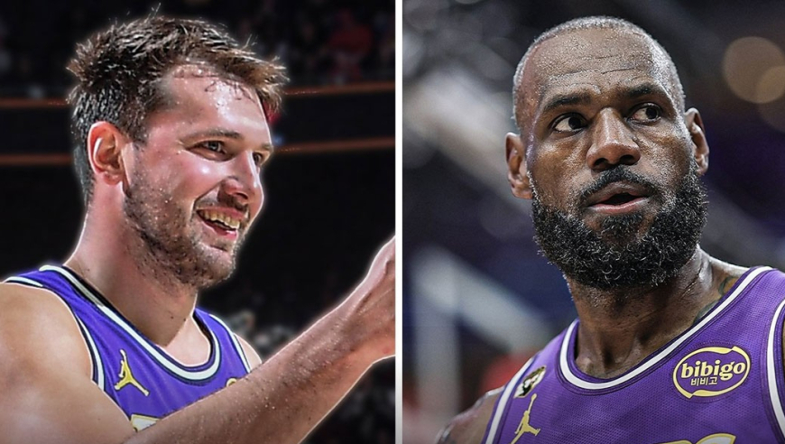 满分组合vs火箭集锦：詹姆斯14中13六次暴扣 东契奇40分准三双！