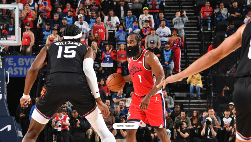 快船哈登vs太阳13分13助攻集锦：遭遇严防+连送助攻成空砍