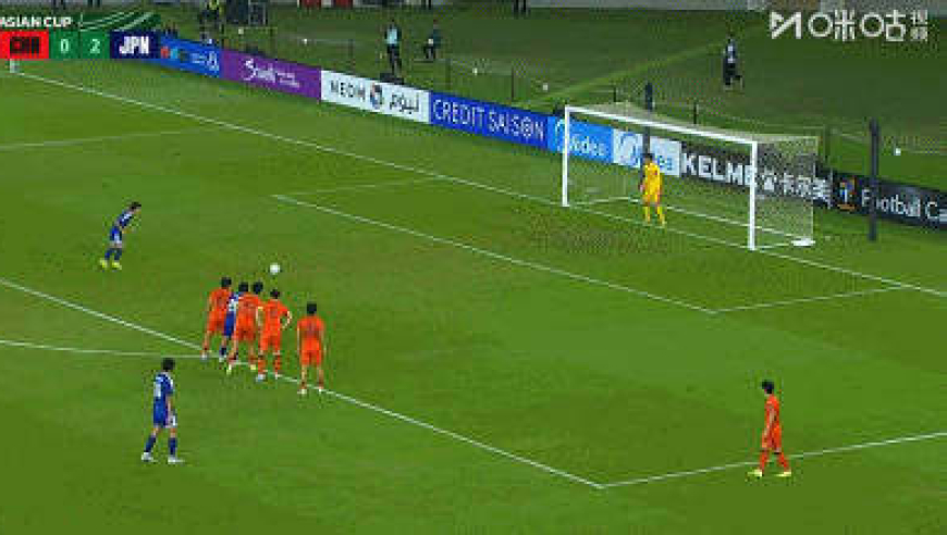 U23亚洲杯决赛，日本队再入一粒点球，中国队0比3落后