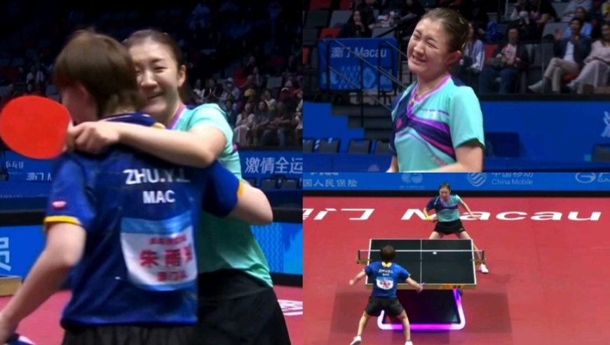 陈梦朱雨玲赛后笑着热情拥抱！两人高质量多拍相持对决看的人眼花缭乱