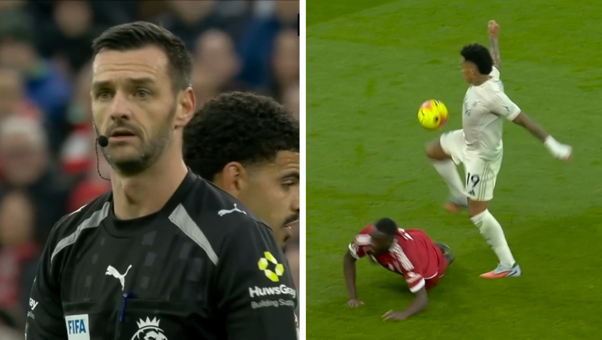 利物浦这个失球被吹引争议：裁判只听不看VAR直接吹手球连解说也疑惑，这判罚你怎么看