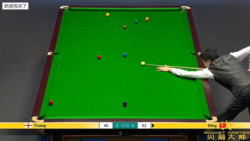 英锦赛最强一战，丁俊晖超豪横翻袋上演单局逆转，小特棋差一招 