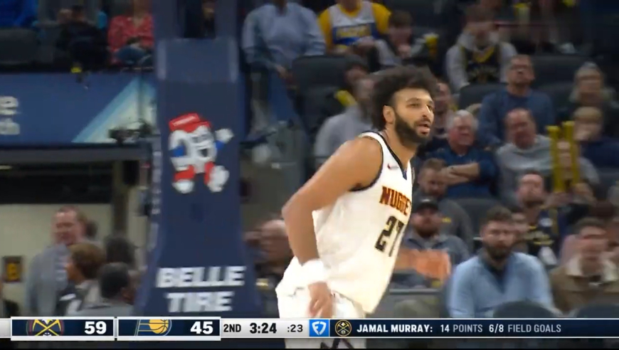 天神下凡！还原穆雷狂飙10记三分爆砍52分全过程，约基奇疯狂欢呼