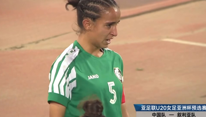 U20叙利亚女足门将被打哭，遭中国进6球，队友受伤无人可换太难了