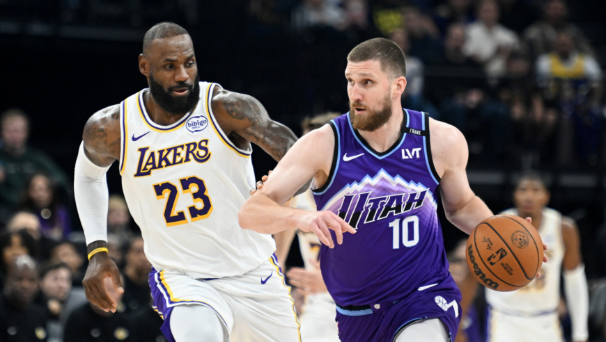 湖人爵士最后三分钟：爵士轰出12-0攻击波 湖人完美防守锁定胜局