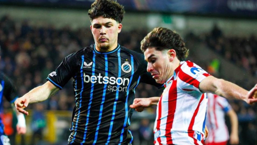 欧冠：马竞3-3客平布鲁日 措利斯绝平 阿尔瓦雷斯、卢克曼破门