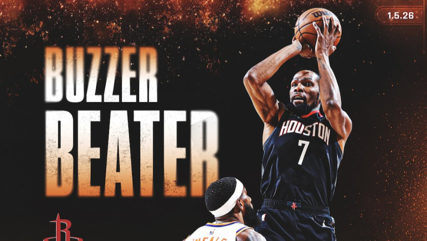 火箭官方回顾击败太阳：杜兰特三分绝杀 太阳在休斯顿遭遇日食！