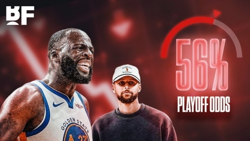 勇士进季后赛概率暴跌至56%！追梦连续7场拖累球队 无库巴仅5胜12负