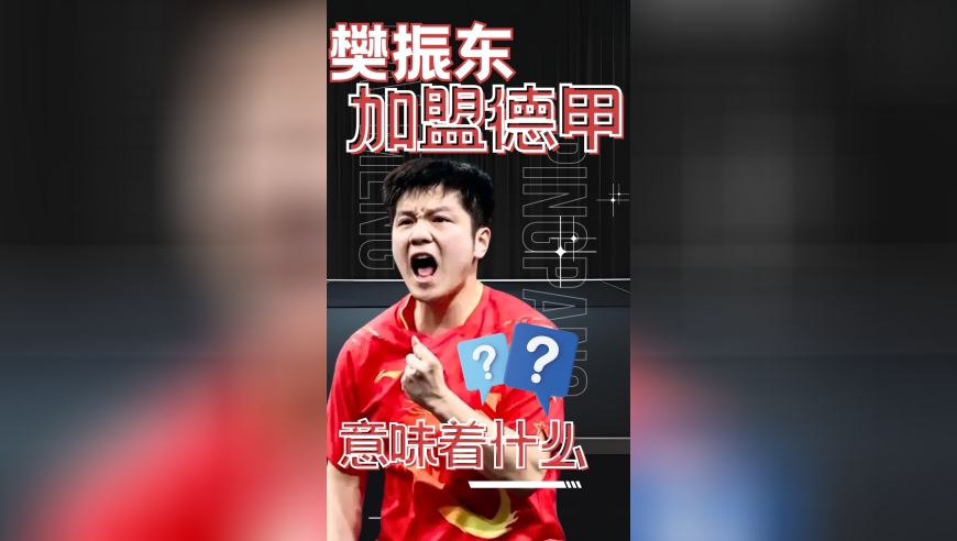 蔡猛解析：樊振东加盟德甲
