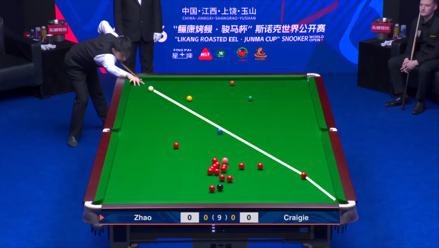 开场即王炸！赵心童首局轰单杆破百，5比1轻松晋级下一轮