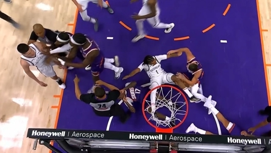 火爆冲突5人吃T！太阳险胜篮网狄龙26分15T濒临禁赛 波特36分