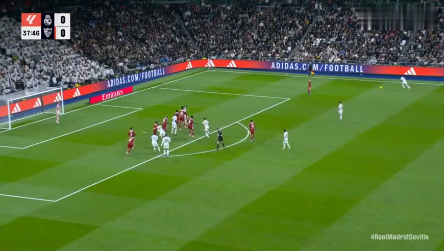 3连胜！皇马2-0塞维利亚，姆巴佩年度59球平C罗纪录贝林建功