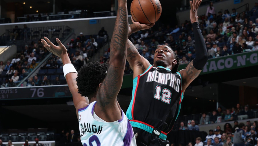 莫兰特复出21分10助集锦：逆天拉杆+钉板大帽 险些隔扣老乐福