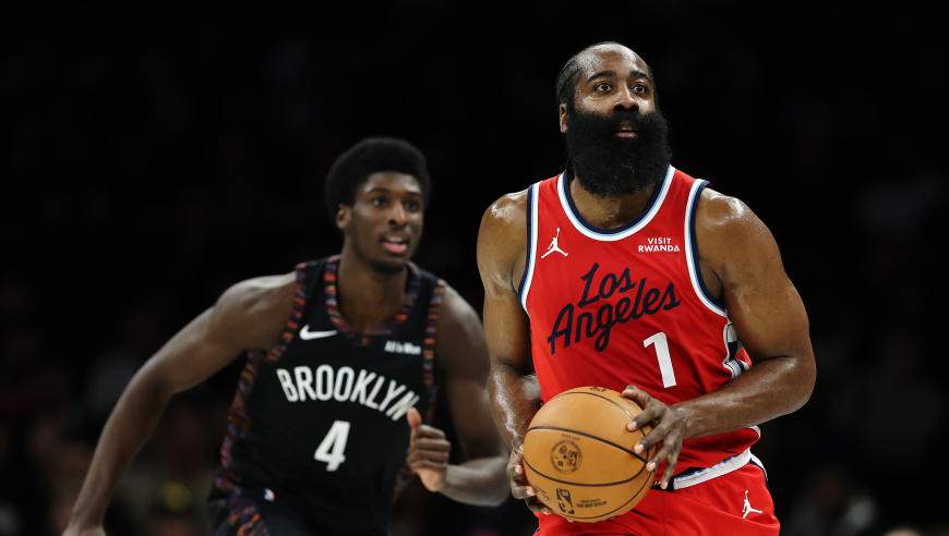 哈登31分创历史第一！小卡26+5+5保不败铁律 快船16分大胜一人露馅