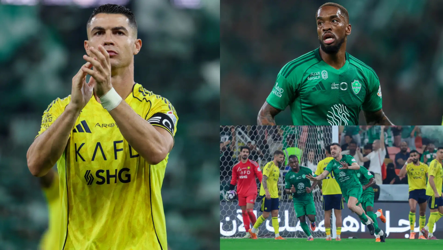 两红牌！C罗遭球迷挑衅庆祝菲利克斯被扇耳光，胜利3-2联赛首败