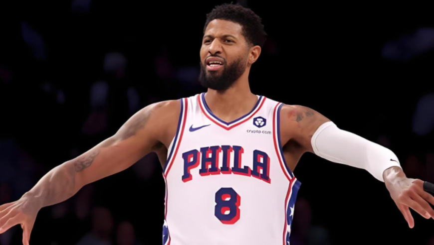 再见少年拉满弓！76人保罗乔治vs雄鹿命中9记三分球全过程：无解强投