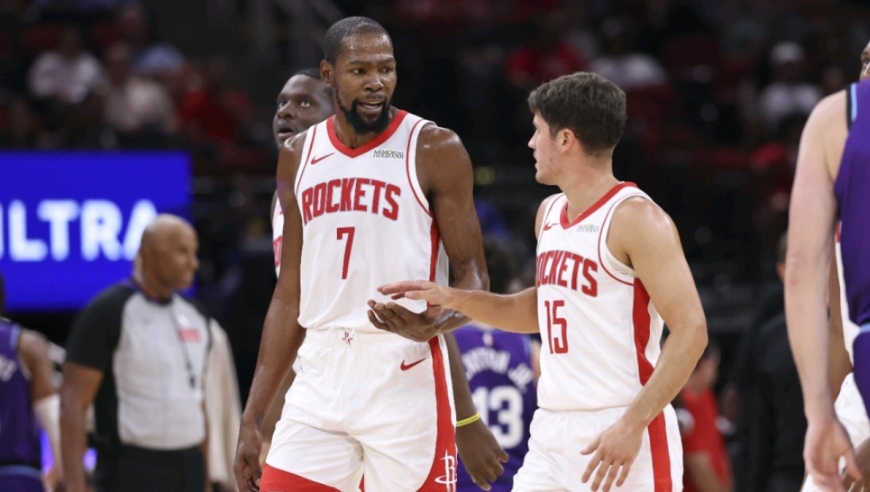 刺激！原声回顾火箭战雄鹿末节决战精华 杜兰特打进神仙球率队取胜