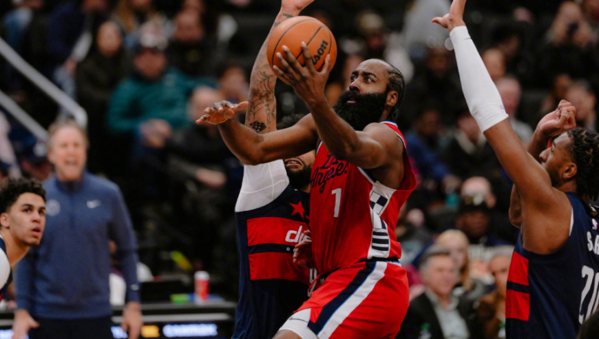 哈登单核率快船6连胜！轰36+7+9罚球制胜 关键时刻连得6分统治比赛