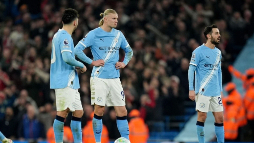 英超：曼城2-2诺丁汉森林 积分落后枪手7分 塞门约、罗德里破门