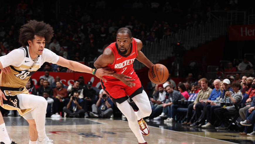 11罚全中！杜兰特轰30+7拒绝爆冷 连续三场30+火箭队史最老