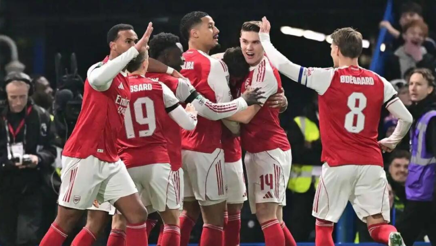 联赛杯-阿森纳3-2切尔西占先机，约克雷斯传射，加纳乔双响