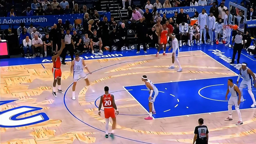 累死哈登吧！哈登包揽快船四分钟全部的11分 对抗魔术全队爆发