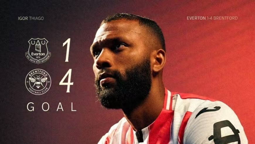 新蜂王！巴西大中锋 英超本赛季第二前锋 14球仅次于哈兰德