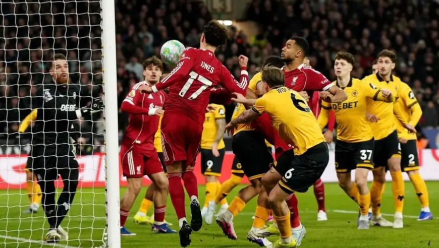 英超：利物浦1-2客负狼队 安德烈补时绝杀 萨拉赫破门难救主