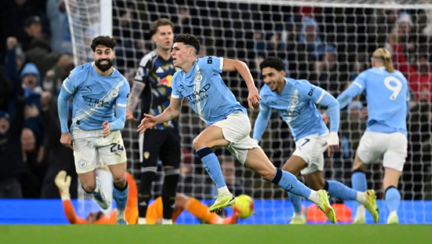 又见绝杀名场面！曼城补时绝杀 福登个人能力拯救瓜帅 激动滑跪庆祝