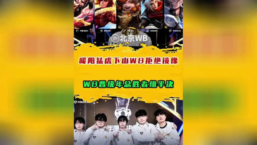 WB晋级年总胜者组半决赛，暖阳猛虎下山WB拒绝镜像对决