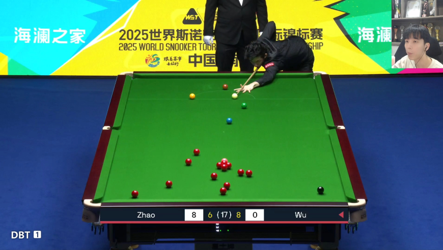 吴宜泽战胜赵心童晋级国锦赛决赛，生涯3次进决赛，拿下那冠军吧