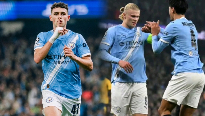 咆哮版解说欧冠曼城4-1：福登双响哈兰德弑旧主，有人怒怼边裁染黄