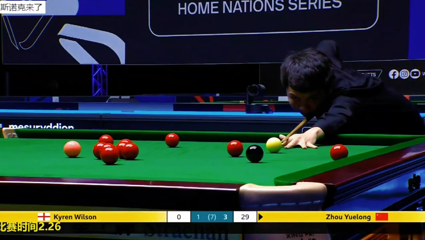 2026威尔士赛大冷门！周跃龙3连鞭，4-1淘汰囧哥晋级16强