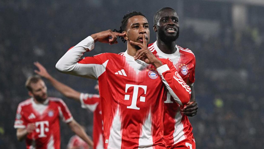 欧冠-拜仁6-1横扫亚特兰大，奥利塞2射1传，杰克逊传射，穆西亚拉破门