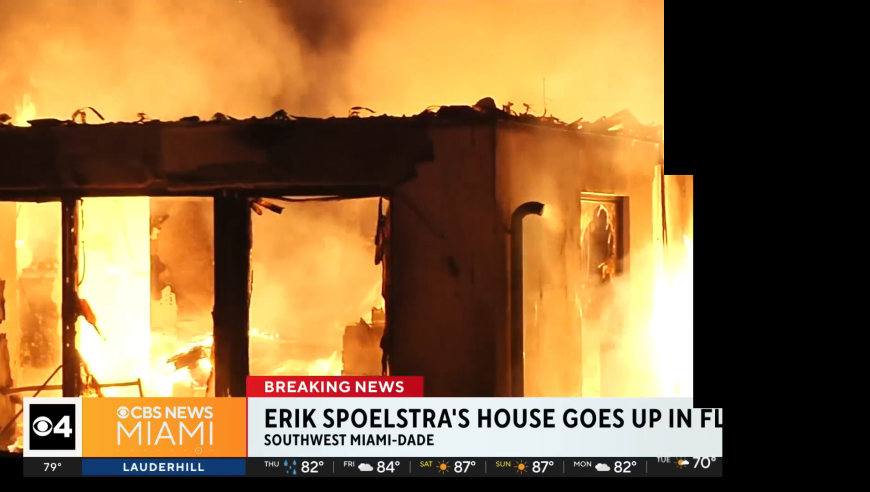 一片废墟！热火主教练斯波家中发生大火 3小时后扑灭损失惨重